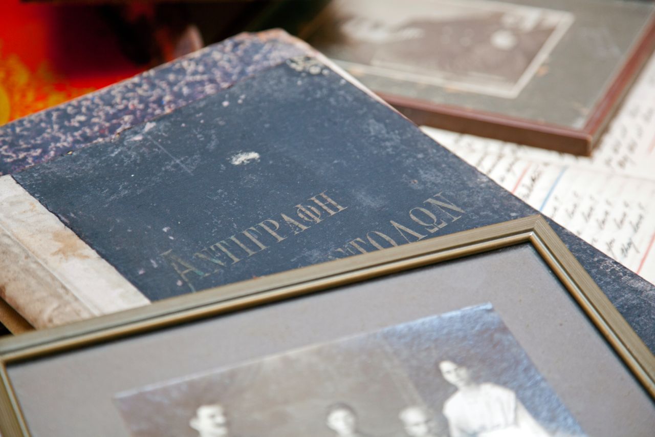 Captain's Logs from his office in Oia Mansion - 4 Bedroom Luxury Villa Rental Santorini